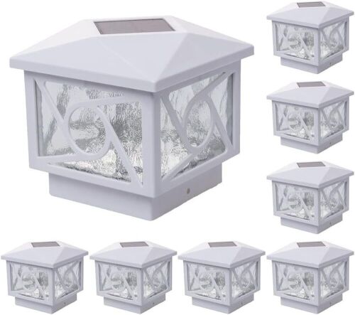  GreenLighting Geometric Circle Solar Post Cap Lights Fits 4x4 Wood, 4x4 & 5x5 PCV/Vinyl, 10 Pack  - Lot 271