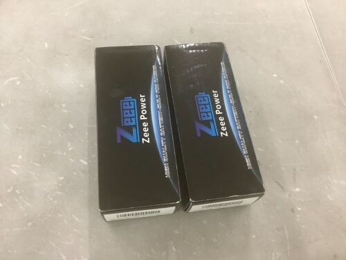 Lot of (2) Zeee 2S Lip Battery 2200mAh 7.4V 50C XT60  - Lot 690