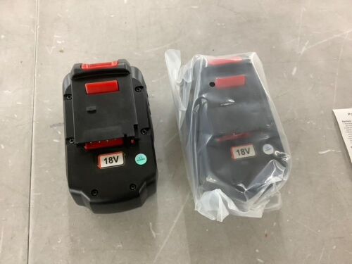 18V Replacement Battery for Cordless Tools, 2 Pack  - Lot 783