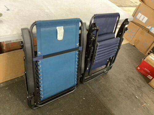 Lot of (2) Folding Patio Lawn Chairs  - Lot 569