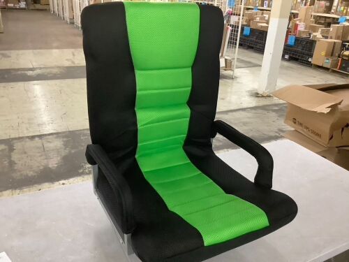 Gaming Floor Chair w/ 360-Degree Swivel, Armrest, Adjustable Backrest - Lot 669