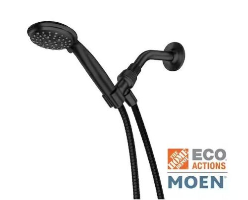 Lot of (4) MOEN Attune 6-Spray Patterns Wall Mount 4 in. Handheld Showerhead in Matte Black - Lot 676