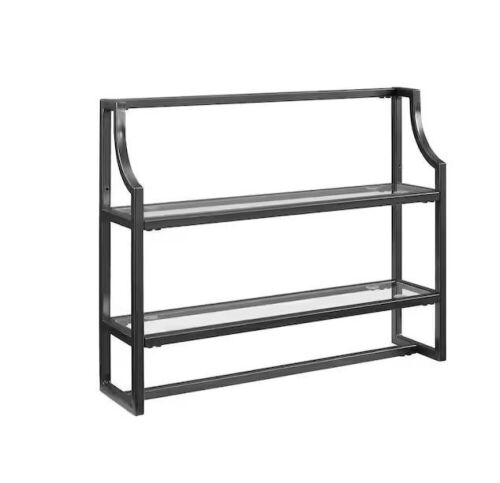 CROSLEY FURNITURE Aimee 24 in. Wall Shelf in Oil Rubbed Bronze - Lot 253