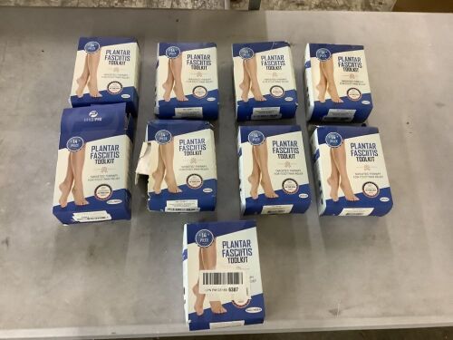 Lot of (9) Fittest Pro Plantar Fasciitis Foot Pain Relief 14-Piece Kit - Lot 274