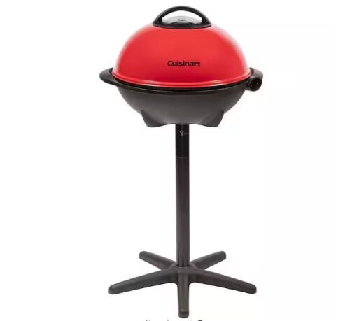 CUISINART OUTDOORS 2-In-1 Outdoor Electric Grill in Red/Black - Lot 83