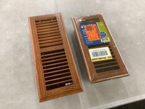 Lot of (2) T.A. Industries Oak Floor Diffuser - Lot 450