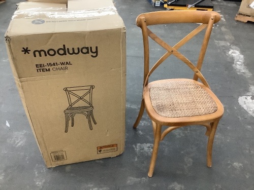 Modway Gear Walnut Dining Side Chair - Blemished - Lot 244