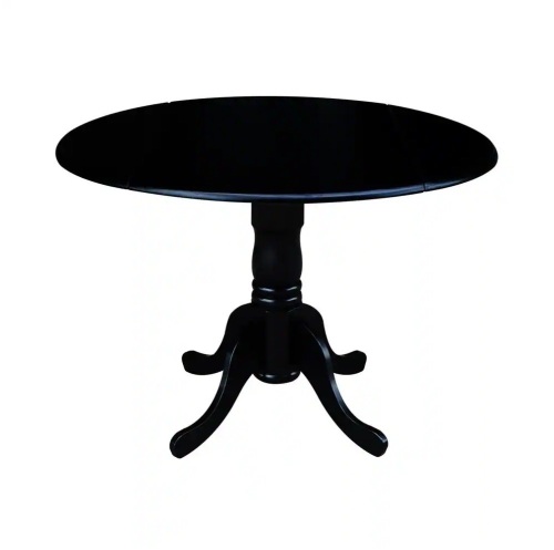 International Concepts Black Drop-Leaf Dining Table - Lot 54