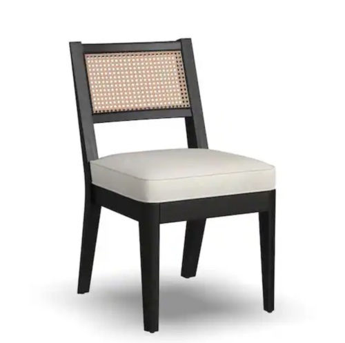 Brentwood Black Cane Back Armless Chair - Lot 246