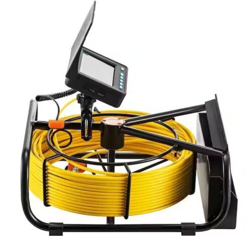 Pipeline Inspection Camera 4.3 in. Screen Sewer Camera IP68 with DVR Function, 164 ft. Snake  - Lot 436