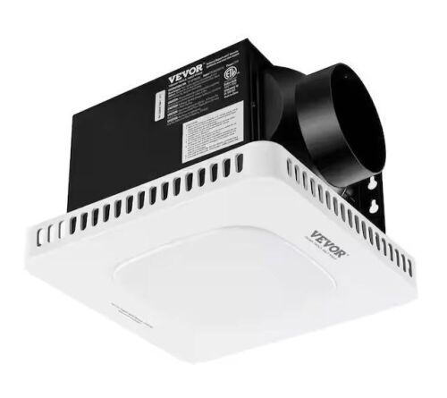 VEVOR Bathroom Exhaust Fan 110 CFM Ceiling No Cut Installation Ventilation Bathroom Exhaust Fan with Low Noise, ENERGY STAR - Lot 437