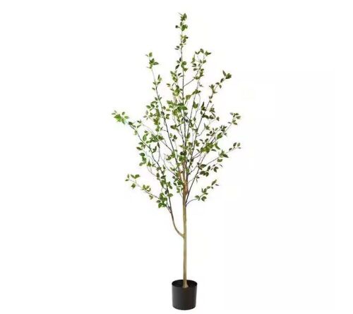 Nearly Natural 6.5 ft. Artificial Minimalist Citrus Tree - Lot 206