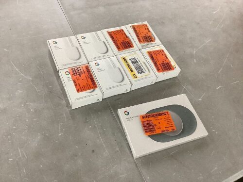 Lot of (8) Google Nest Power Connectors & (1) Thermostat Trim Kit  - Lot 605