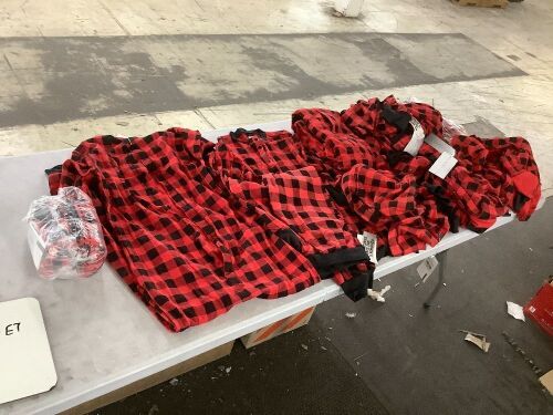 Lot of (11) Red Plaid Pajamas - Lot 613