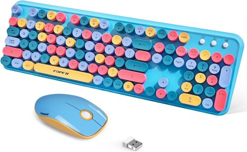 FOPETT 2.4GHz Wireless Keyboard and Mouse Set - Lot 209