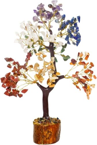 Excel Seven Chakra Crystal Tree Good Luck Showpiece - Lot 281
