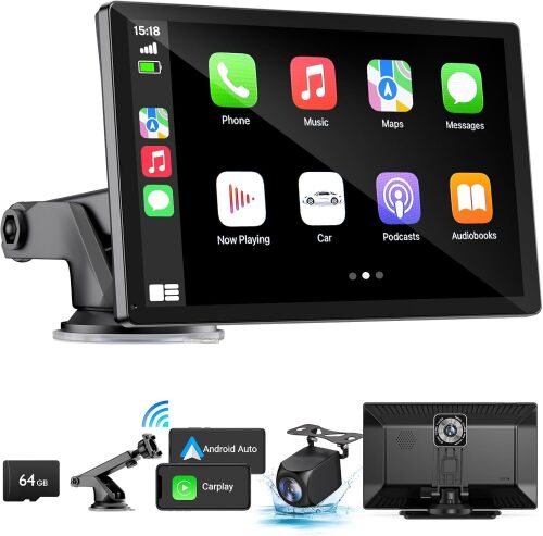 Wireless Apple Carplay Screen for Car 4K Dash Cam - Lot 320
