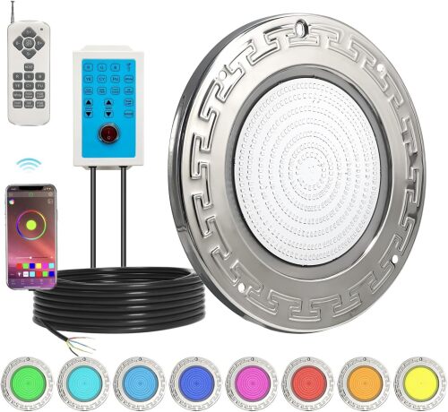 Pool Lights for Inground Pool, 10 Inch Large LED Multicolor Inground Pool Light - Lot 324
