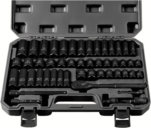 WORK KIT 50-Piece 3/8" Drive Master Impact Socket Set - Lot 364