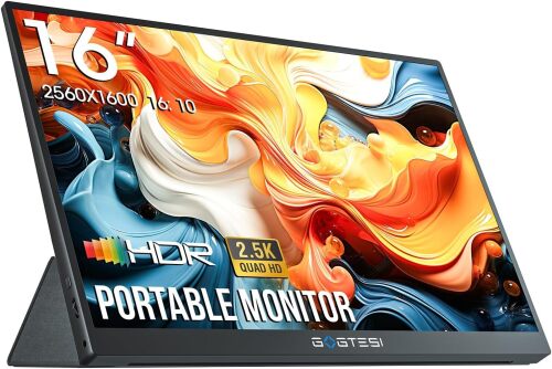 gogtesi Portable Monitor, 2.5K 60Hz - Lot 374
