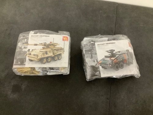 M1128 Mobile Gun System Boxer Armored Vehicle 896pcs Building Block Model - Lot 378