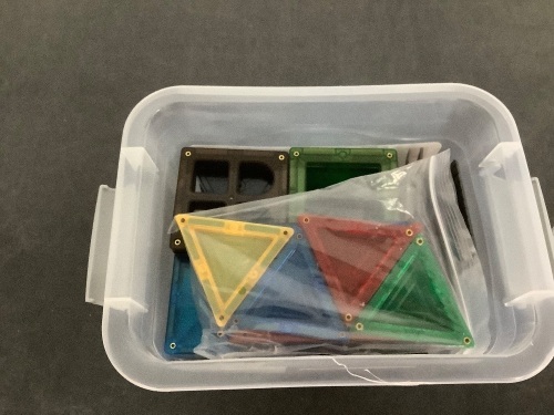 Kids Mini Magnetic Tiles Toy Set - Lot 435