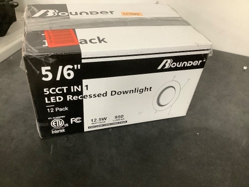 5/6" 1 5CCT IN 1 LED Recessed Downlight 12 Pack - Lot 466