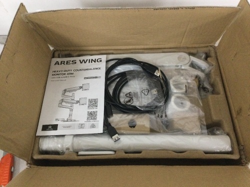 Ares Wing Heavy-Duty Counterbalance Monitor Arm - Lot 483
