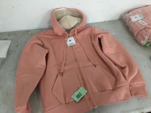 Womens Zip Up Hoodie Size M - Lot 487