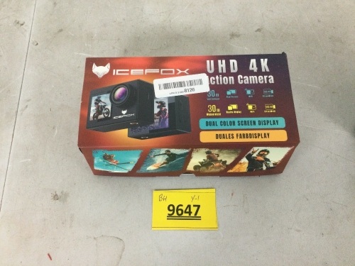 Icefox UHD 4k Action Camera - Lot 9647