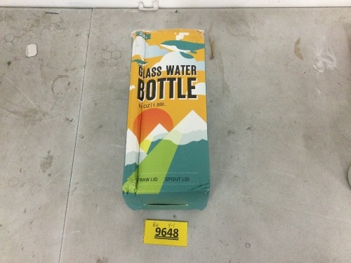 Glass Water Bottle - Lot 9648