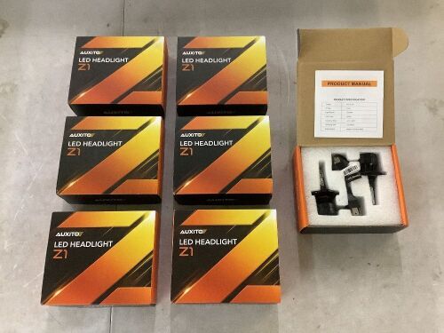 Lot of (7) LED Headlight Bulbs, 2 Pack  - Lot 304