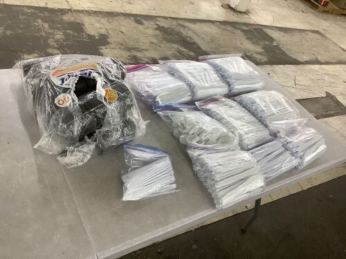 Large Lot of Plastic Spoons & Knives, & Coffee Cup Lids  - Lot 307