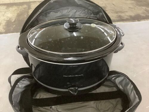Hamilton Beach Slow Cooker with Carry Bag  - Lot 404