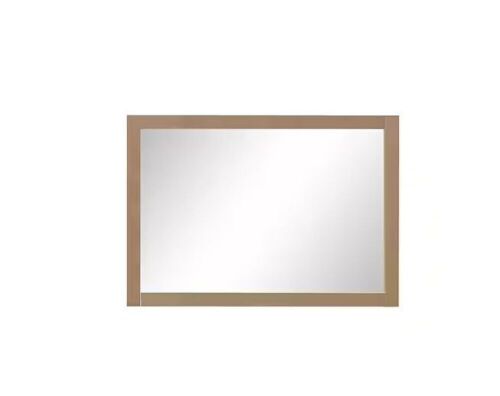 Home Decorators Collection Bellington 28 in. W x 40 in. H Rectangular Framed Wall Mount Mirror in Almond Latte - Lot 83