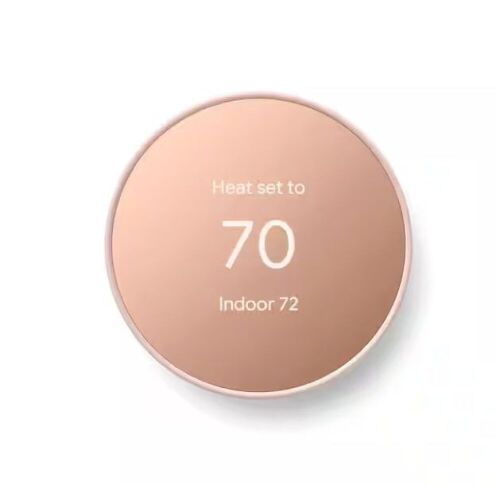Google Nest Smart Programmable Wi-Fi Thermostat, Sand & (2) Nest Power Connector, C-Wire Substitute - Lot 85