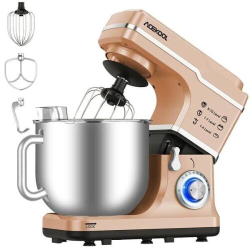 Acekool 7.5 Quart 10 Speeds Tilt-Head Stand Mixer - Lot 514
