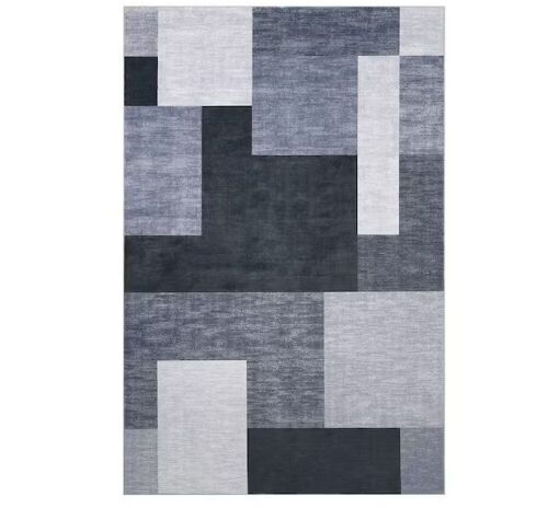 Garvee Gray 4 ft. x 6 ft. Modern Geometric Indoor Area Rug - Lot 517