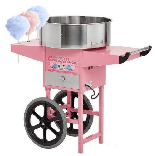 GARVEE Commercial Cotton Candy Machine Cart with 20" Stainless Steel Bowl, 1050W - Lot 27