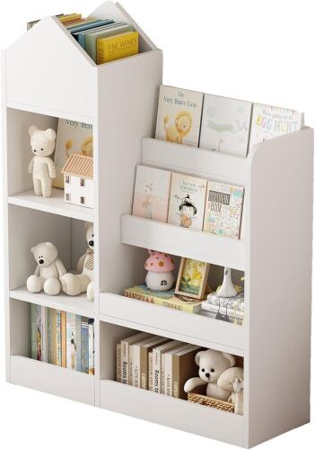 Kids Bookshelf w/House-Shaped Design - Lot 115