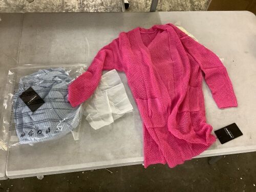 Lot of (2) Girls Long Cardigan Sweater, Large - Lot 125