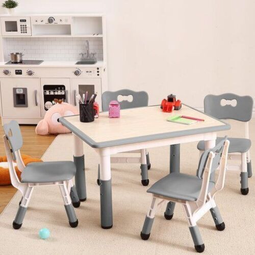 GARVEE Adjustable Kids Table and Chairs Set - Lot 240