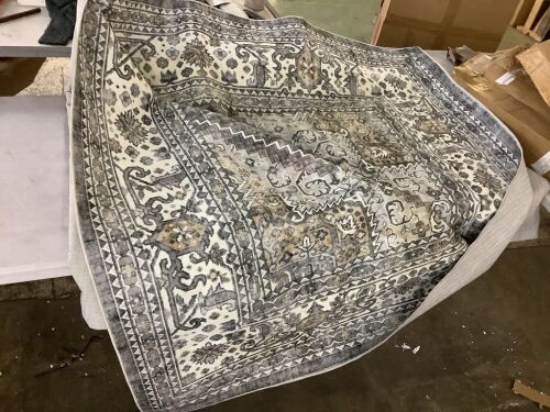 Washable Area Rug Approx 10' x 16' - Stained  - Lot 578
