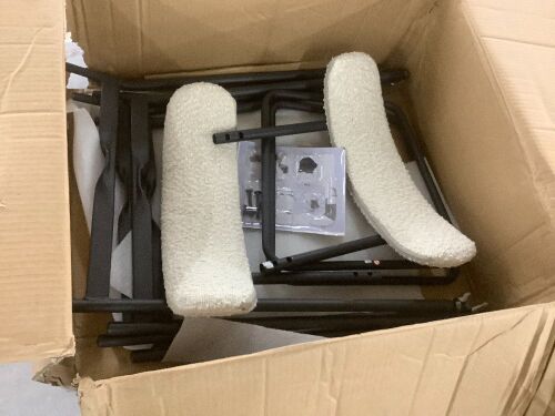 Upholstered Bar Stool - Missing Hardware  - Lot 394