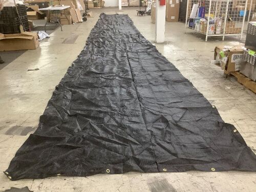 6' x 50' Black Privacy Screen Fence  - Lot 587