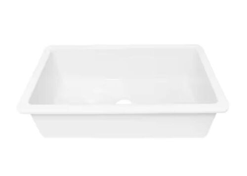 SINKOLOGY Eden 31 in. Undermount Single Bowl Crisp White Fireclay Kitchen Sink - Lot 82JF