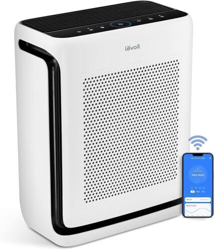 LEVOIT Air Purifier for Large Room Up to 1800 Ft² in 1 Hr with Washable Pre-Filter, Air Quality Monitor, Smart WiFi - Lot 96