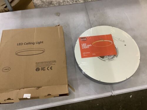 2 Pack Flush Mount LED Ceiling Light 15.8" - Lot 279