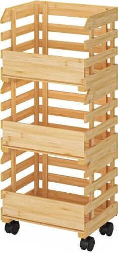3 Tier Bamboo Cart - Lot 362
