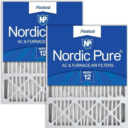 Nordic Pure 16x25x5 Honeywell/Lennox Replacement MERV 12 Air Filters, 2 Pack  - Lot 243